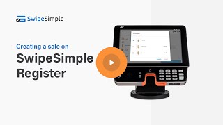 Creating a sale in SwipeSimple Register [upl. by Aiyram]