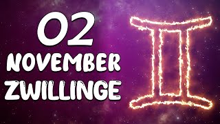 EIN PROBLEM STEHT BEVOR ❌ ZWILLINGE ♊ HEUTE 2 November 2024 [upl. by Nirehtak]