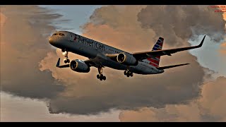 American Airlines QualityWings 757 Dusk Landing At KNUC [upl. by Nudnarb654]