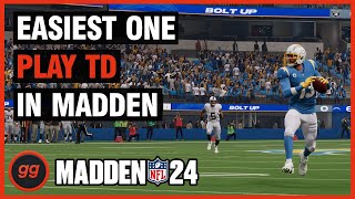 This Is The BEST And Easiest One Play Touchdown In Madden 24 [upl. by Dripps913]