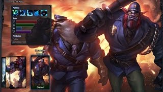 Constable Trundle Skin Spotlight Gameplay 1080p HD League Of Legends [upl. by Senga]