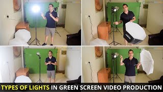 Different Types of Lights Used in Green Screen Video Production [upl. by Winn]