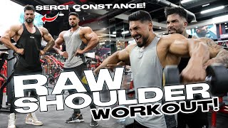 MASSIVE SHOULDER WORKOUT WITH SERGI CONSTANCE [upl. by Yxel]