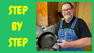 How To Season A Cast Iron Pan [upl. by Ruvolo]