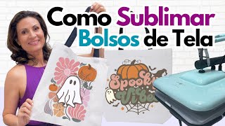 Cómo Sublimar Bolsos de Tela Tote 🪷 Tutorial Paso a Paso para Personalizar con Sublimación [upl. by Kelleher]