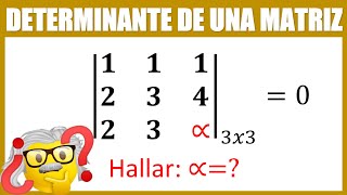 Determinante 3x3 con una variable [upl. by Grey]