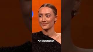 Saoirse Ronan clip trends worldwide saoirseronan grahamnortonshow womensrights womenssafety [upl. by My584]