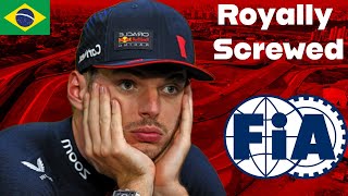 Max Verstappen Vs FIA In Brazil [upl. by Nocaed]