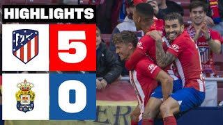 ATLÉTICO DE MADRID 5  0 UD LAS PALMAS  RESUMEN LALIGA EA SPORTS [upl. by Ojeitak]