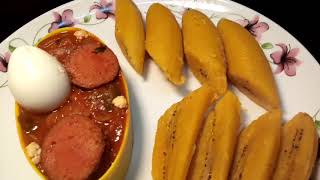 Banane plantain bouillie avec sa petite sauce [upl. by Prentice756]