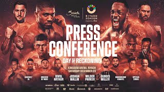 ANTHONY JOSHUA VS OTTO WALLIN amp DEONTAY WILDER VS JOSEPH PARKER LAUNCH PRESS CONFERENCE LIVESTREAM [upl. by Ahsoj542]