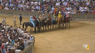 🐎 Palio di Siena 2 Luglio 2023 Selva  diretta La7 📺 Telecronaca Pierluigi Pardo 🎙️ [upl. by Talia317]