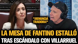 LA MESA DE FANTINO ESTALLÓ CONTRA VILLARRUEL POR MILEI [upl. by Aiceled]