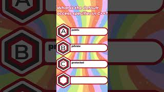 What is the default access specifier in C Program technology quiz [upl. by Noleta]
