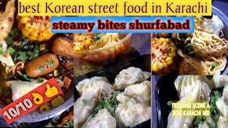 best Korean food cart in Karachi  steamy bites numbing noodles  steamy bites bahadurabad  steamy [upl. by Ulita]