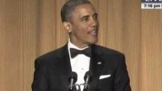 Obama One Liner Jokes At 2013 White House Correspondents Dinner [upl. by Leodora]