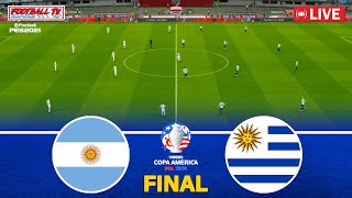 ARGENTINA vs URUGUAY  Copa America 2024 Final  Full Match All Goals  PES Gameplay Video [upl. by Nahraf]