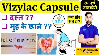 Vizylac capsule hindi  Lactic acid Bacillus Capsule  Vizylac Capsule kis kaam aata hai Vizylac 💊🔥 [upl. by Acinimod]