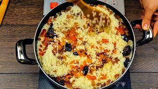 Rice with Dried Apricots Prunes and Raisins Recipe for Easter [upl. by Kelwunn270]