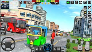 Modern Tuk Tuk Rickshaw Driving  City Mountain Auto Driver  Android GamePlay [upl. by Cassey]