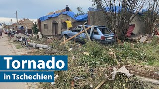 Tornado in Tschechien  erste Eindrücke vor Ort [upl. by Annahs]