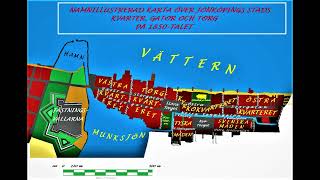 Öster och öster om staden Jönköping  ett bildspel med förenklade historiska kartor [upl. by Dotti]