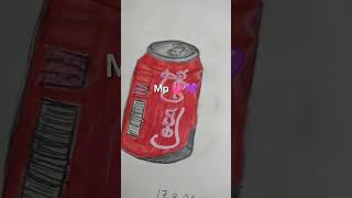 Piirsin coca colan🔥❤️piirtäminen cocacola [upl. by Dafna]