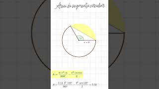 Área do segmento circular [upl. by Garratt]