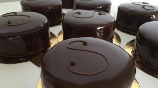 Sacher Torte individual chocolate cakes [upl. by Katleen]