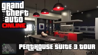 GTA 5 Online PS4  Eclipse Tower Penthouse Suite 3 Tour Moody [upl. by Corinne837]