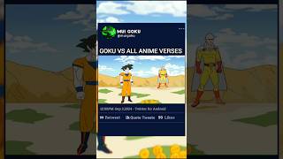 GOKU VS ALL ANIME VERSES dragonball goku saitama gojo naruto luffy shorts [upl. by Eidde800]