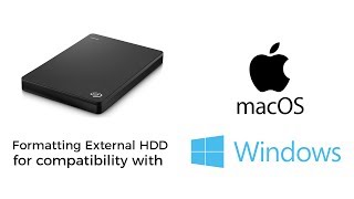 Format An External Hard Drive For Use With Mac amp Windows [upl. by Bulley977]