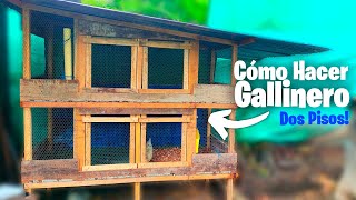 Cómo hacer un gallinero de dos pisos 🐥 JAULAS O CASILLEROS para Animales 🐇🐓🐦🐁🐔 [upl. by Ribaj812]