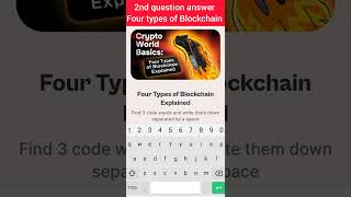 hot wallet answer  four types of blockchain  here wallet answer [upl. by Messere72]