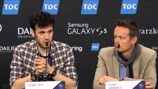 ESCKAZ in Copenhagen Sebalter Switzerland pressconference [upl. by Leuas]