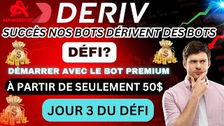 Défi Épique  50 De Départ 500 En Résultat avec Alpha Deriv Bot  🔥📊deriv tradingbot Derivbot [upl. by Alikat]