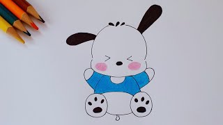 How to draw pochaccosanrio charmmy kitty [upl. by Chretien]