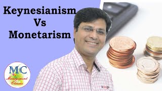 Keynesianism vs Monetarism in Hindi [upl. by Socher715]