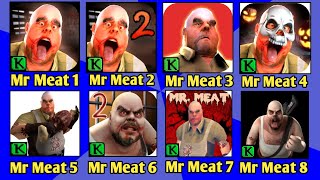 Mr Meat 1 2 3 4 5 6 7 amp 8 Full Gameplay  Mr Meat 3  Keplarians New Game  Mod [upl. by Friede]