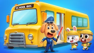 Kids Learn School Bus Safety Tips  Sheriff Labrador  Kids Cartoons  BabyBus TV [upl. by Suoivatram]