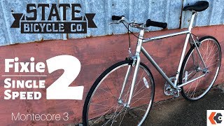 Fixie to SingleSpeed Conversion  State Bicycle Co Montecore 3 [upl. by Linkoski759]