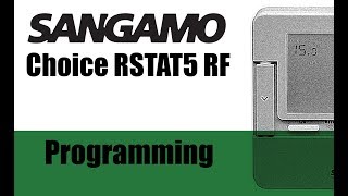 Sangamo Choice RSTAT5 RF  Programming [upl. by Evin]