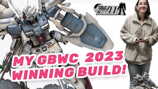 GBWC 2023 Winning Build My Master Grade Gundam GP01Fb Diorama [upl. by Rakso]