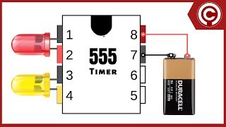 LED Chaser Circuit with 555 timer [upl. by Schreck897]