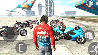 Indian Bikes Driving 3d Android Gameplay Kawasaki Ninja Duke and Yamaha Vmax [upl. by Noxid357]