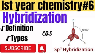 HybridizationSP3 Hybridization chapter 6ist year chemistry [upl. by Zales]