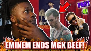 Eminem Ends MGK BEEF   Eminem  Unaccommodating ft Young MA REACTION [upl. by Enawd]