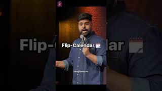 Flip Calendar By rakeshaddlakha standupcomedy comedy Comiccuts4K [upl. by Yung]