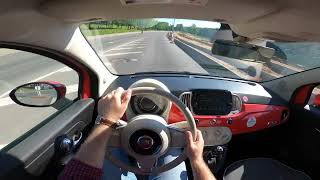 NOWADAYSDRIVE  2020 Fiat 500  POV Test Drive Vilnius Lithuania  Car Sharing Driver [upl. by Eissed739]