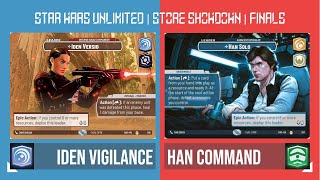 FINALS  STAR WARS UNLIMITED  STORE SHOWDOWN  IDEN BLUE VS HAN GREEN  GAMEPLAY [upl. by Furie817]